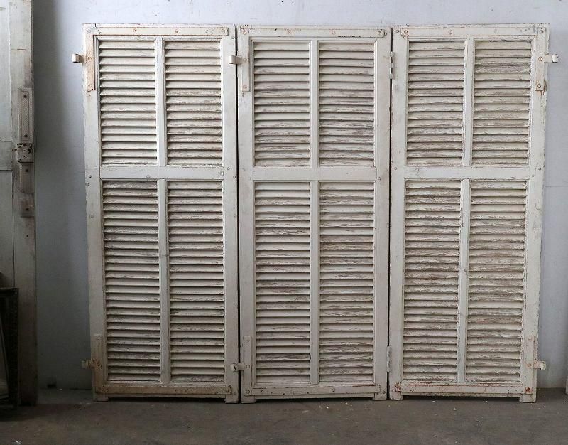 フレンチアンティーク パーティション ヴォレー 3枚組 - フランス