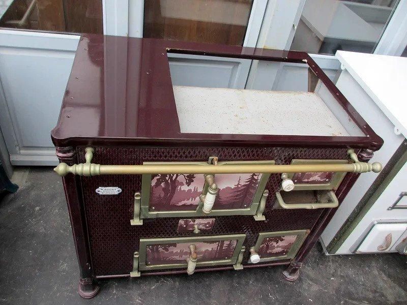 フランス アンティーク キッチンストーブ IHクッキング - フランス