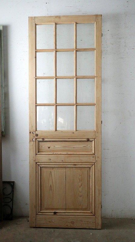 フランス　アンティーク　ドア【送料込み】 アンティーク フランス ガラスドア 無塗装 - フランス アンティーク