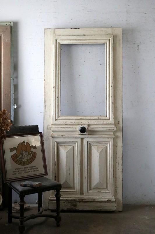 フランス アンティーク Arch Panel Door アーチ ドア French Panel door arched (90x35.5) J604 – Antiques & Vintage