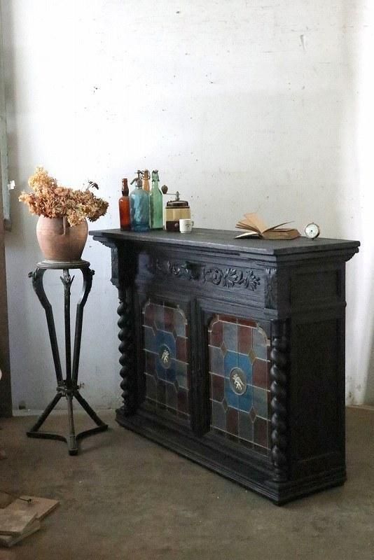 ダークシャビー アンティークカウンター ショップカウンター