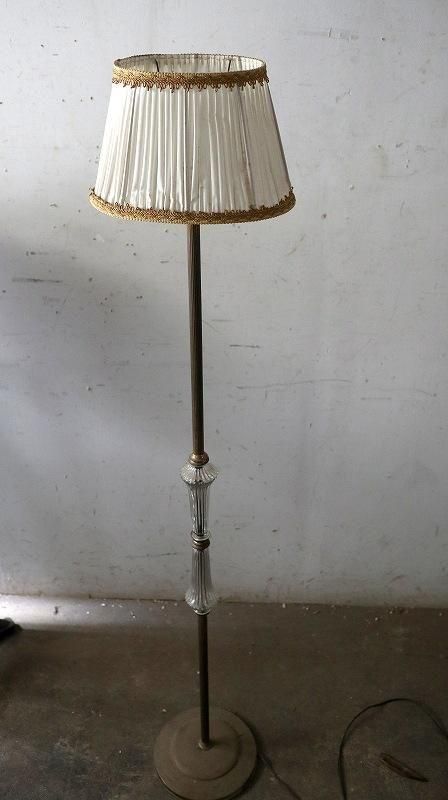 フランスアンティークフロアスタンド ランプ ピンク ヴィットリオフィ