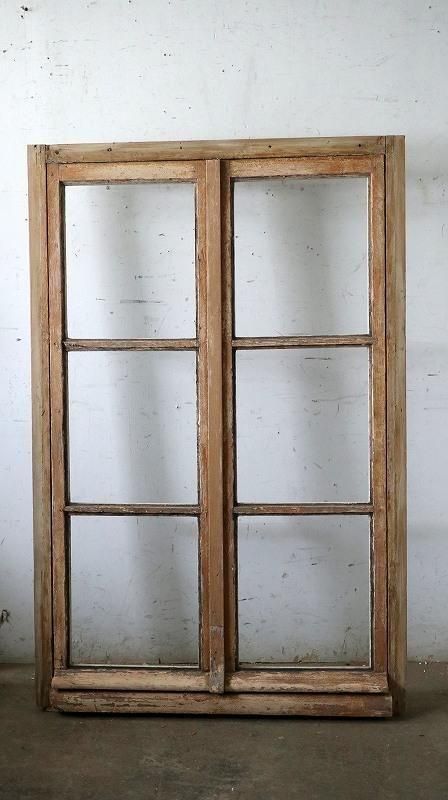 アンティーク窓 | フレンチガラス木枠 - フランス アンティークドア 直