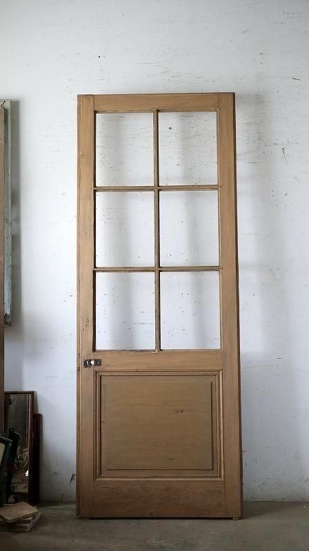フランスアンティーク ガラスドア | 無塗装 無垢 - フランス