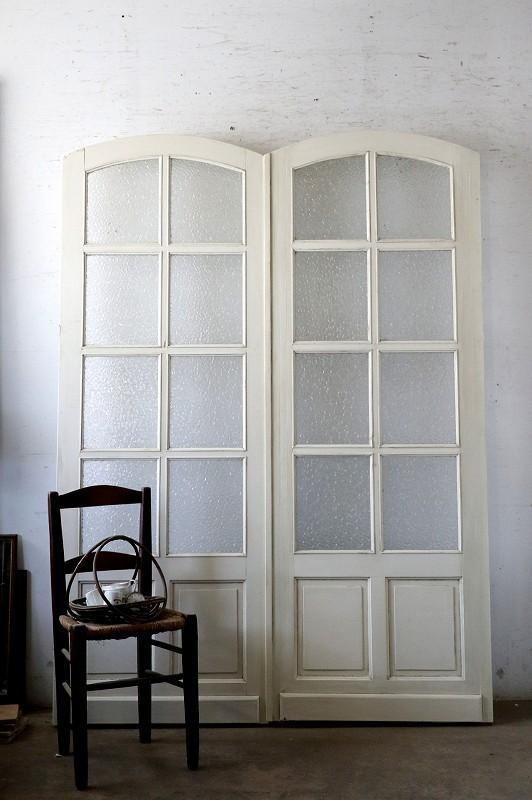 フランスアンティーク|アーチ観音開きドア - フランス アンティーク