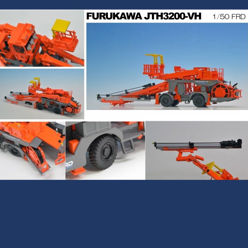 FURUKAWA JTH3200-VH トンネルドリルジャンボ 1/50 - KENKRAFT