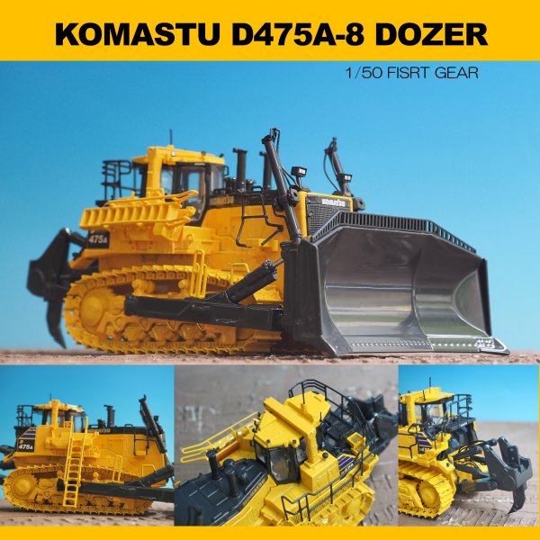 KOMATSU D475A-8 DOZER 1/50 - KENKRAFT