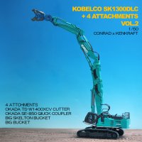 コベルコSK210LC-11 2ピースブーム 1/50 conrad - KENKRAFT