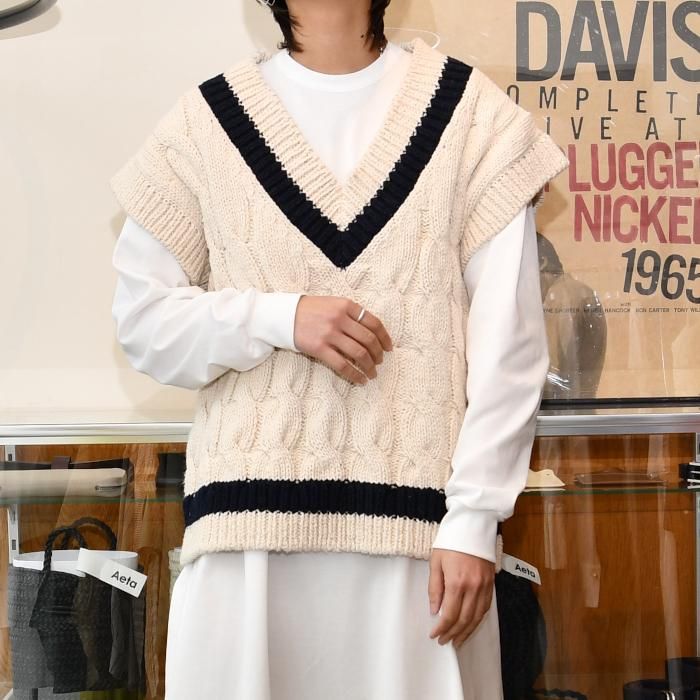 MAISON EUREKA メゾンエウレカ MARINE COLLAGE VEST マリンベスト 221