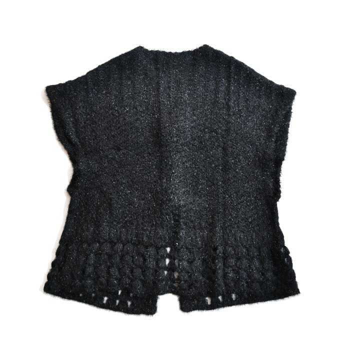 すぐ届く【Mame Kurogouchi】Brused Alpaca Knitted Top (Mame