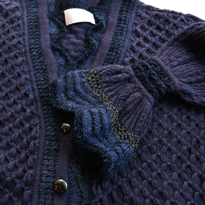 Mame Kurogouchi 】Lace Knitting cardigan | tradexautomotive.com