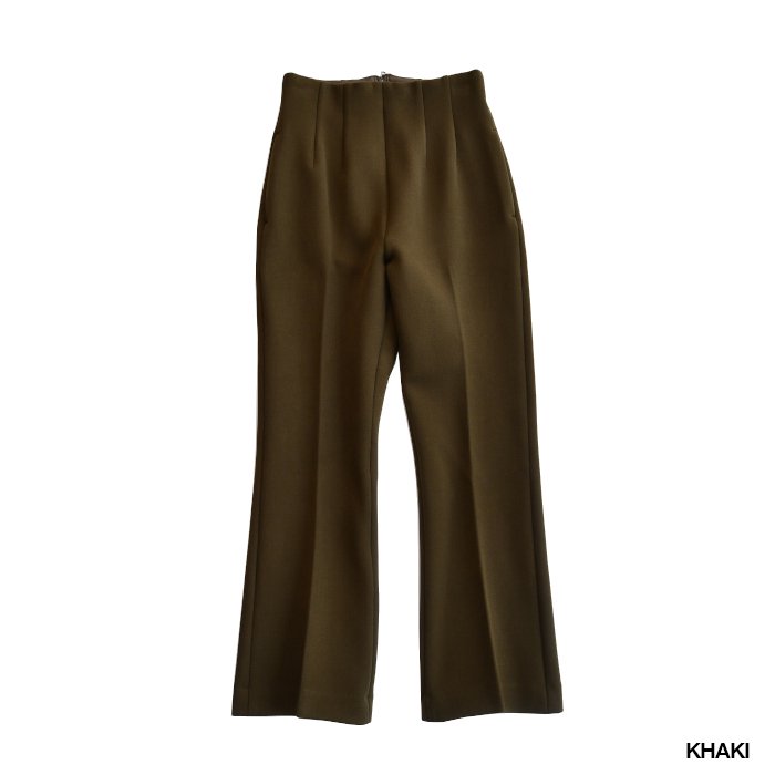 PHEENY フィーニー Double cloth high waist semi flared slacks