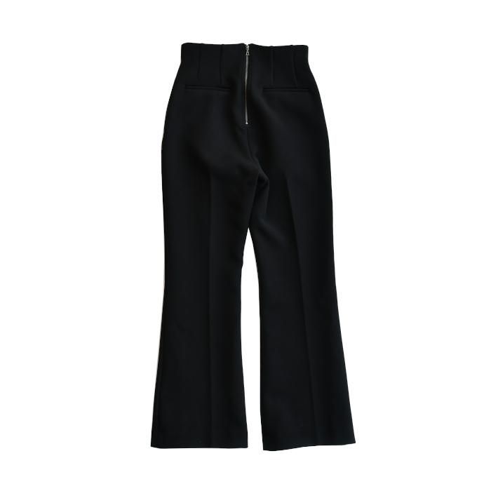 PHEENY フィーニー Double cloth high waist semi flared slacks