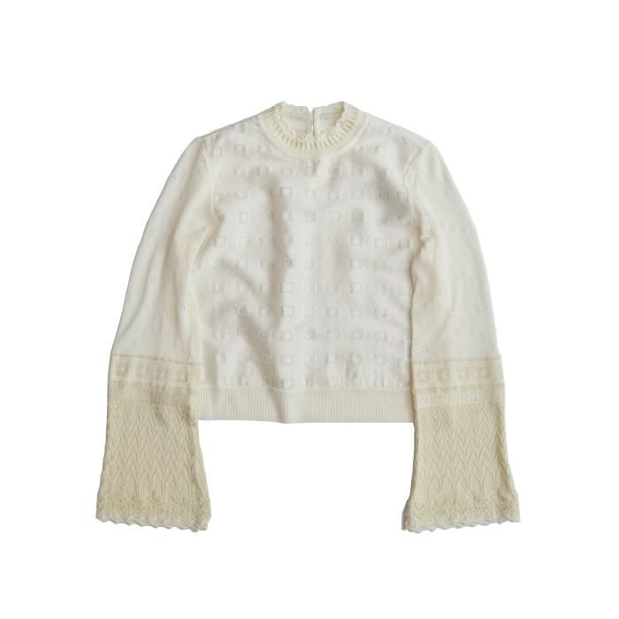 【新品タグつき】mame Froral Cut Jacquard Tops