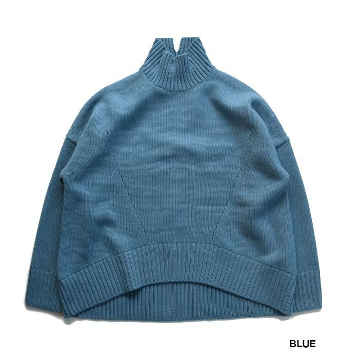 CINOH チノ OVERSIZE HI NECK KNIT オーバーサイズハイネックニット