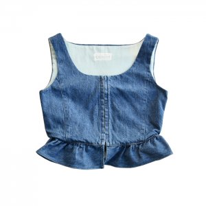<img class='new_mark_img1' src='https://img.shop-pro.jp/img/new/icons50.gif' style='border:none;display:inline;margin:0px;padding:0px;width:auto;' />HOLIDAY ۥǥ DENIM BUSTIER ǥ˥ӥ 21102523