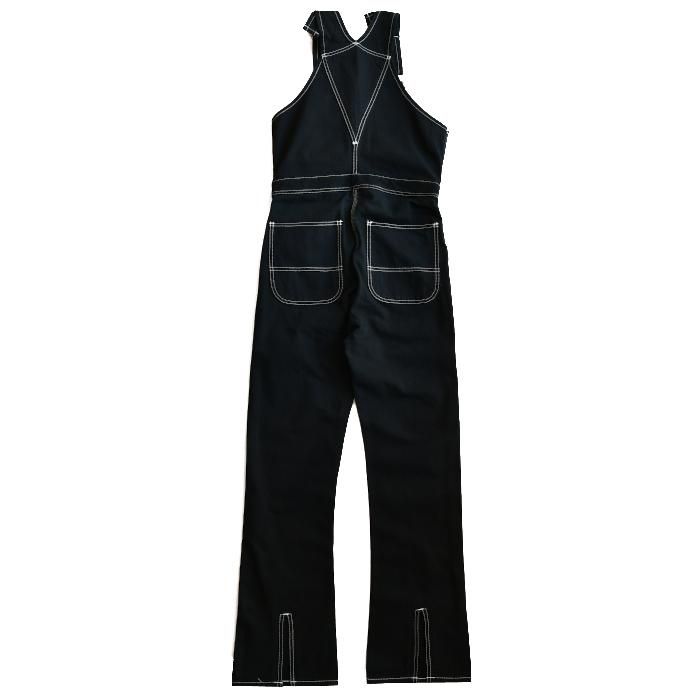 HOLIDAY ホリデイ SLIM FLARE DENIM OVER-ALL (BLACK) スリム