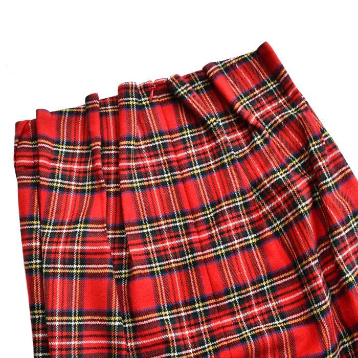 HOLIDAY ホリデイ WOOL CHECK RESIZE WRAP SKIRT ウールチェック
