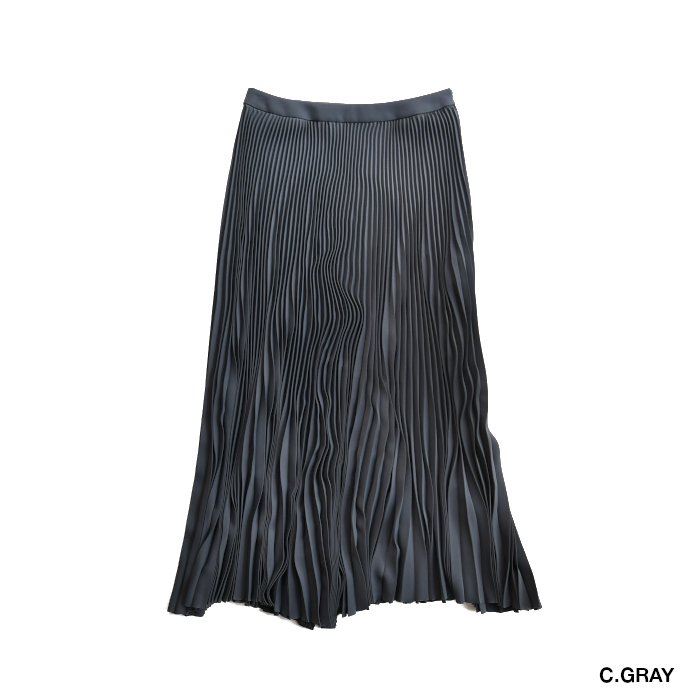 Graphpaper グラフペーパー Satin Pleats Skirt サテンプリーツ