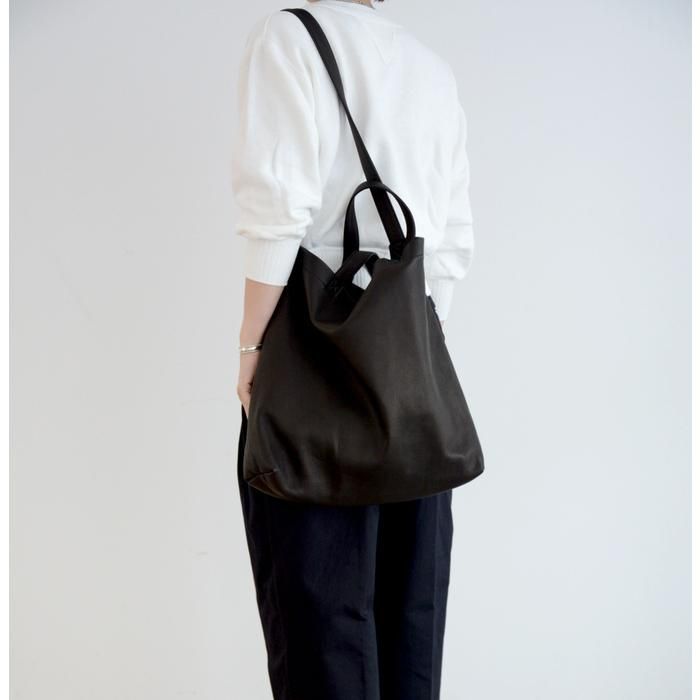 Aeta アエタ DEER DOUBLE FACEED SHOULDER TOTE L 2WAY