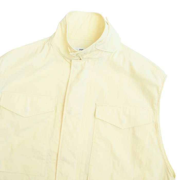 PHEENY Nylon oxford field jacket vest - トップス