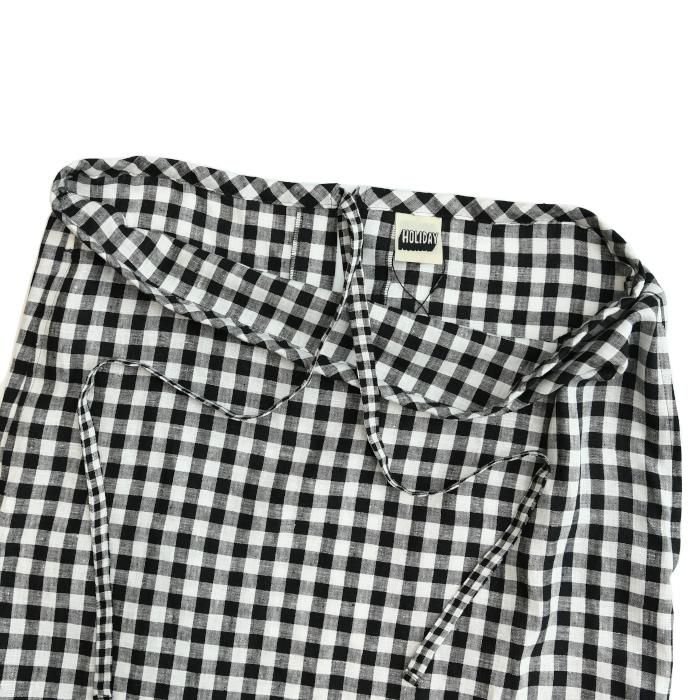 holiday スカート ギンガムチェック　ホリデイ HOLIDAY（ホリデイ）の「GINGHAM CHECK LINEN LONG SKIRT
