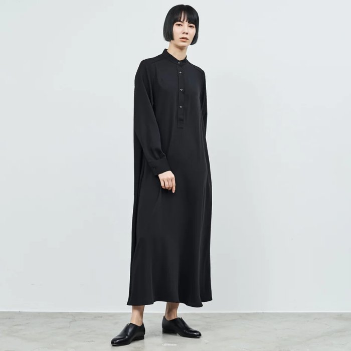 Graphpaper グラフペーパー Satin Band Collar Dress サテンバンドカラードレス GL241-60222B