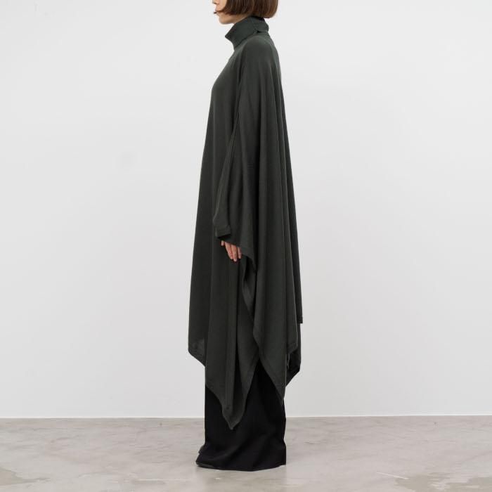 完璧 Fine グラフペーパー Graphpaper Wool Poncho Knit Neck Turtle ジャケット・アウター