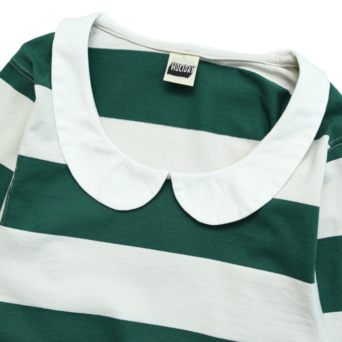 HOLIDAY ホリデイ CROPPED RUGBY SHIRT クロップドラグビーシャツ 23101028