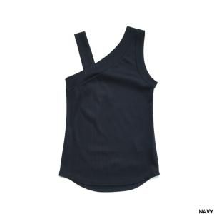 <img class='new_mark_img1' src='https://img.shop-pro.jp/img/new/icons1.gif' style='border:none;display:inline;margin:0px;padding:0px;width:auto;' />CINOH  RIB ASYMMETRY SLEEVELESS TOP 23SCU008