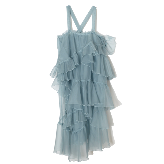 HOLIDAY ホリデイ CHIFFON RUFFLE LAYERED DRESS シフォンラッフルレイヤードドレス 23102066