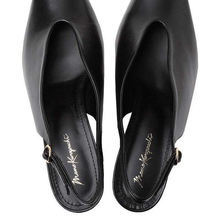 Mame Kurogouchi マメ クロゴウチ Curved Line Sling Back Heels