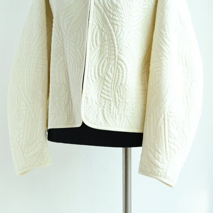 Mame Kurogouchi マメ クロゴウチ Floral Quilted Silk Jacket