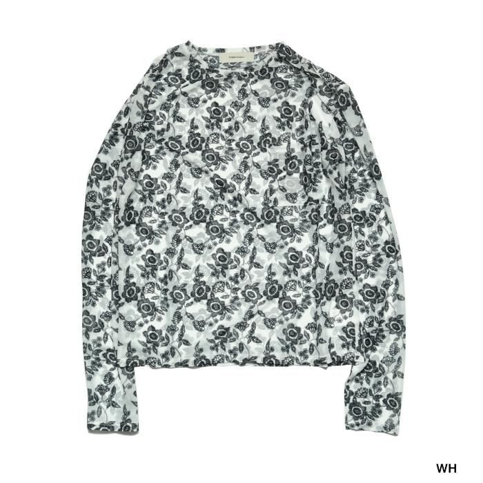 FUMIE=TANAKA フミエタナカsheer print longT シアープリントロングT