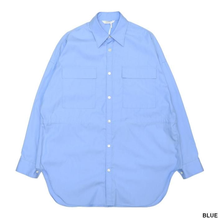 フィーニー PHEENY スタンダードオーバーシャツ standard over shirt ブラウス 長袖 F 水色 ライトブルー PA23-SH03 /YT レディース PHEENY フィーニー standard over shirt スタンダードオーバー