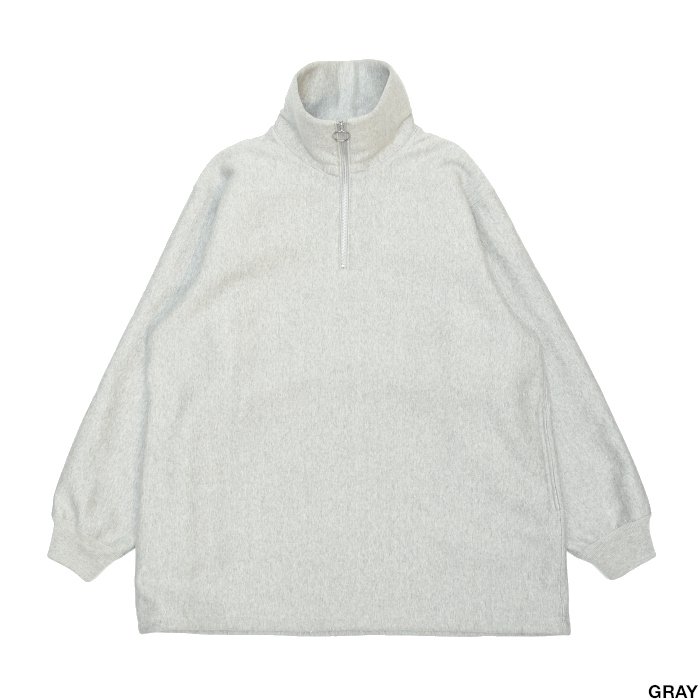 PHEENY フィーニー Athletic fleece harf zip P/O アスレチック