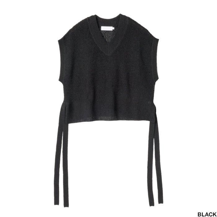 Graphpaper グラフペーパー Linen SOLOTEX Knit Vest GL241-80208