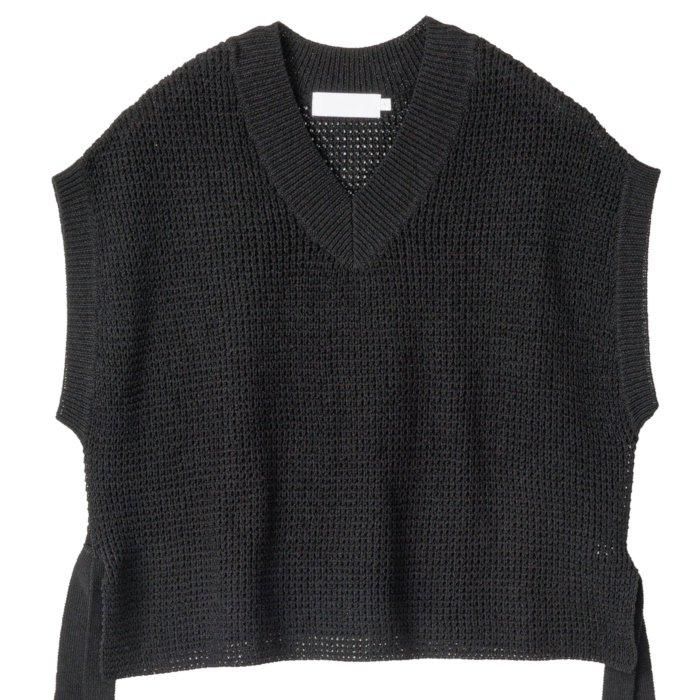 Graphpaper グラフペーパー Linen SOLOTEX Knit Vest GL241-80208