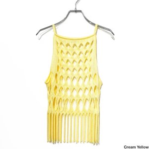 <img class='new_mark_img1' src='https://img.shop-pro.jp/img/new/icons1.gif' style='border:none;display:inline;margin:0px;padding:0px;width:auto;' />babaco ХХ Cable Fringe Tank Top ֥ե󥸥󥯥ȥå BA01-FL8