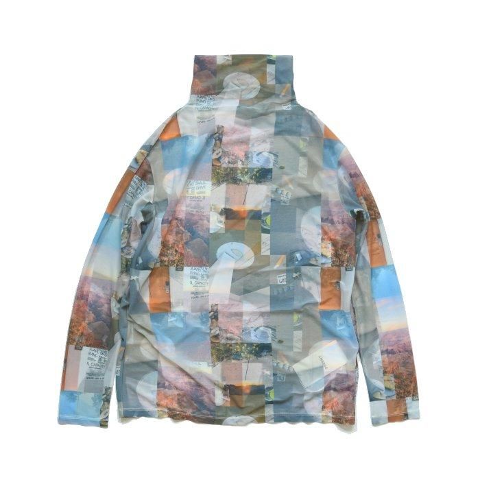 フィーニー print jersey drape neck PHEENY/PRINT JERSEY DRAPE NECK(MULTI)