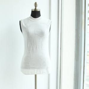 <img class='new_mark_img1' src='https://img.shop-pro.jp/img/new/icons21.gif' style='border:none;display:inline;margin:0px;padding:0px;width:auto;' />SALE Mame Kurogouchi ޥ Woman Figure Sleeveless Knitted Top MM25SS-KN031