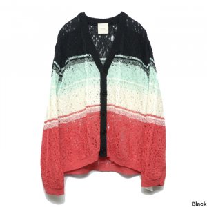 <img class='new_mark_img1' src='https://img.shop-pro.jp/img/new/icons1.gif' style='border:none;display:inline;margin:0px;padding:0px;width:auto;' />Kota Gushiken   Broken Lace Border Cardigan KGSS25-K11