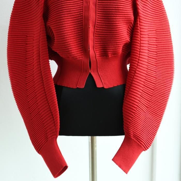 Mame Kurogouchi マメ クロゴウチ Curved Sleeve Knitted Mame Kurogouchi マメ クロゴウチ Curved Sleeve Knitted