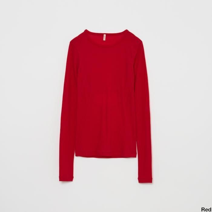 babaco ババコ Twisted Cotton Back Layered Long Sleeve T babaco ババコ Twisted Cotton Back Layered Long Sleeve T