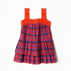 <img class='new_mark_img1' src='https://img.shop-pro.jp/img/new/icons1.gif' style='border:none;display:inline;margin:0px;padding:0px;width:auto;' />HOLIDAYۥǥ KUMA LACE CHECK VOLUME MINI DRESS 25102103

