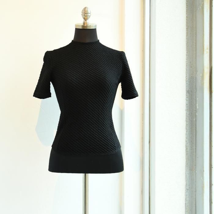 マメ Mercerized Cotton Crew Neck Top