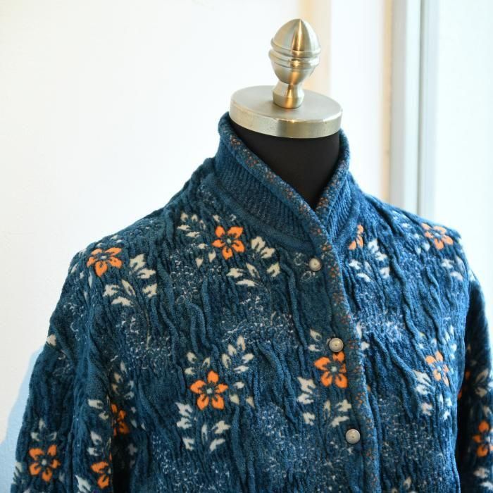 Mame Kurogouchi マメ クロゴウチ Floral Motif Chenille Knited