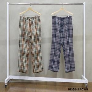 <img class='new_mark_img1' src='https://img.shop-pro.jp/img/new/icons1.gif' style='border:none;display:inline;margin:0px;padding:0px;width:auto;' />UNUSED 桼 Rayon check pants UW1177