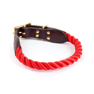 Red Synthetic Rope Cat & Dog Collar(åɡסå & ɥå顼)