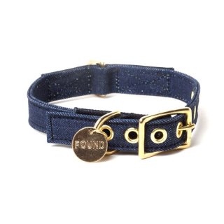 <img class='new_mark_img1' src='https://img.shop-pro.jp/img/new/icons63.gif' style='border:none;display:inline;margin:0px;padding:0px;width:auto;' />Dark Denim Canvas Cat & Dog Collar(ǥ˥ࡦХå & ɥå顼)